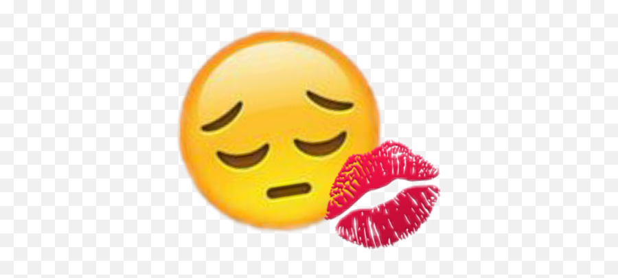 Emotions Emoji Love Kiss Sticker By Stella - Lipstick Kiss Emoji,Kissing Lips Emoji