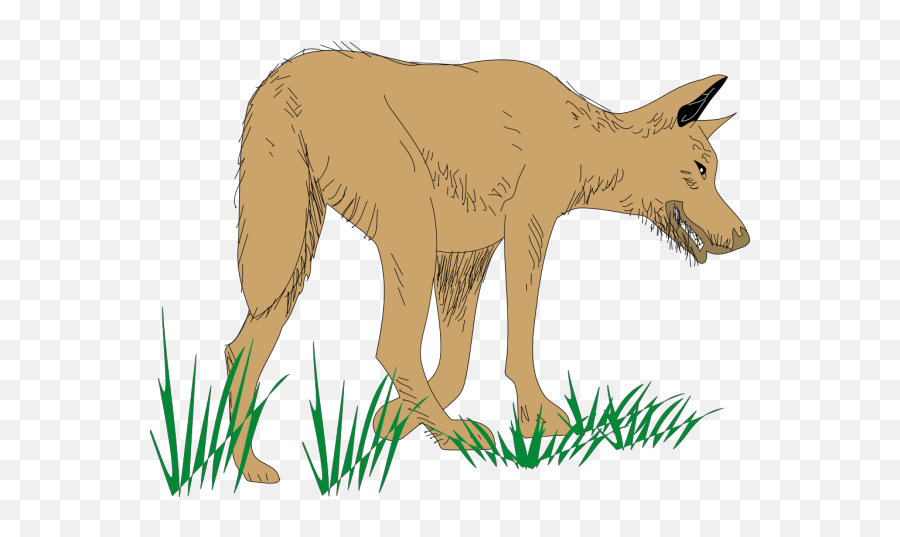 Hunting Brown Wolf Png Svg Clip Art For Web - Download Clip Wolf Emoji,Werewolf Emoji