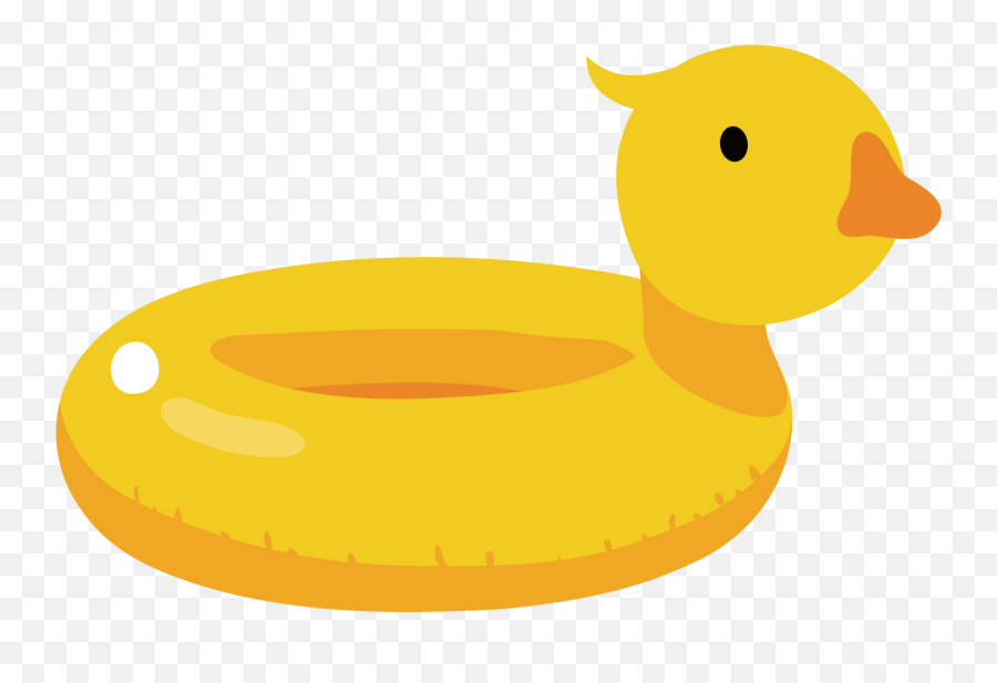 Vector Duck Swimming - Duck Rubber Ring Png Transparent Duck Floatie Transparent Background Emoji,Rubber Ducky Emoji
