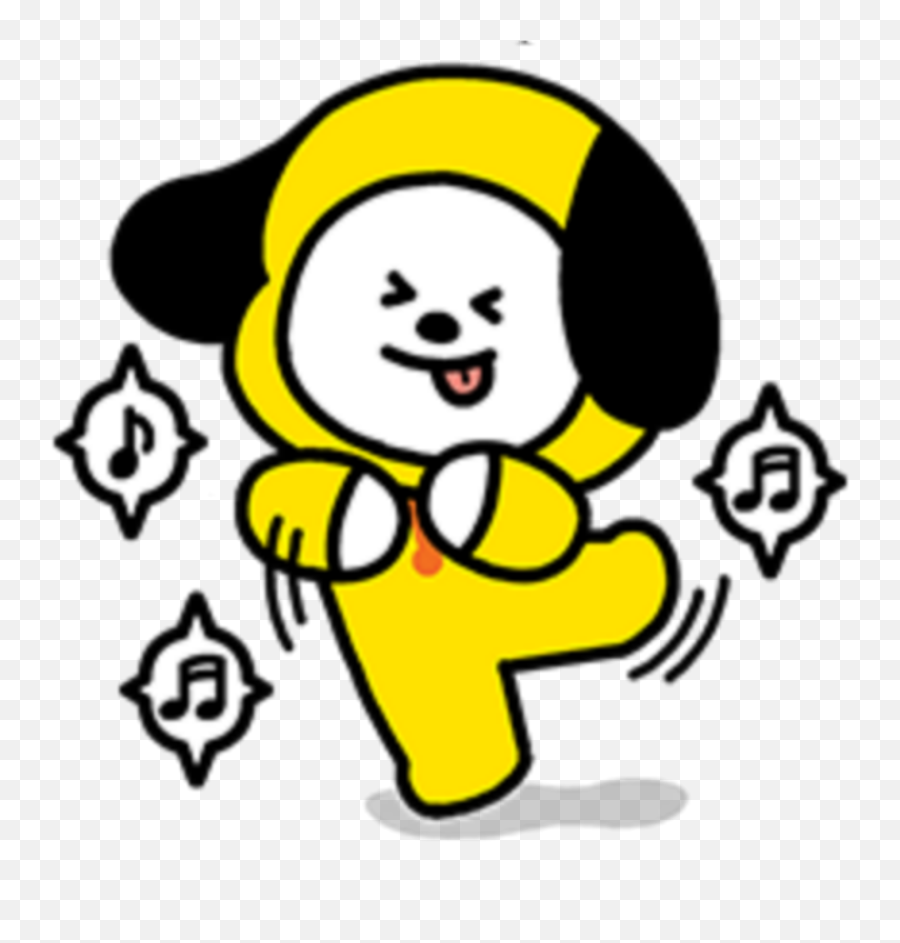 bt21 chimmy dancing sticker by bt21 bts happy emoji