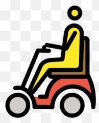 Man In Motorized Wheelchair - Clip Art Emoji,Wheelchair Emoji