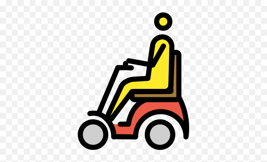 Man In Motorized Wheelchair - Clip Art Emoji,Wheelchair Emoji