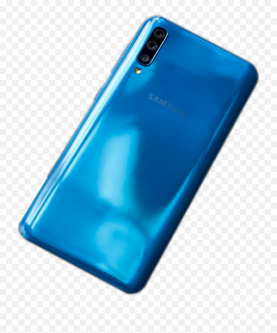 Samsung Galaxy A50 Blue Without Background - Samsung A50 Png Emoji,Samsung New Emojis