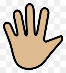 Hand with fingers splayed emoji clipart Free download - Fingers Clipart