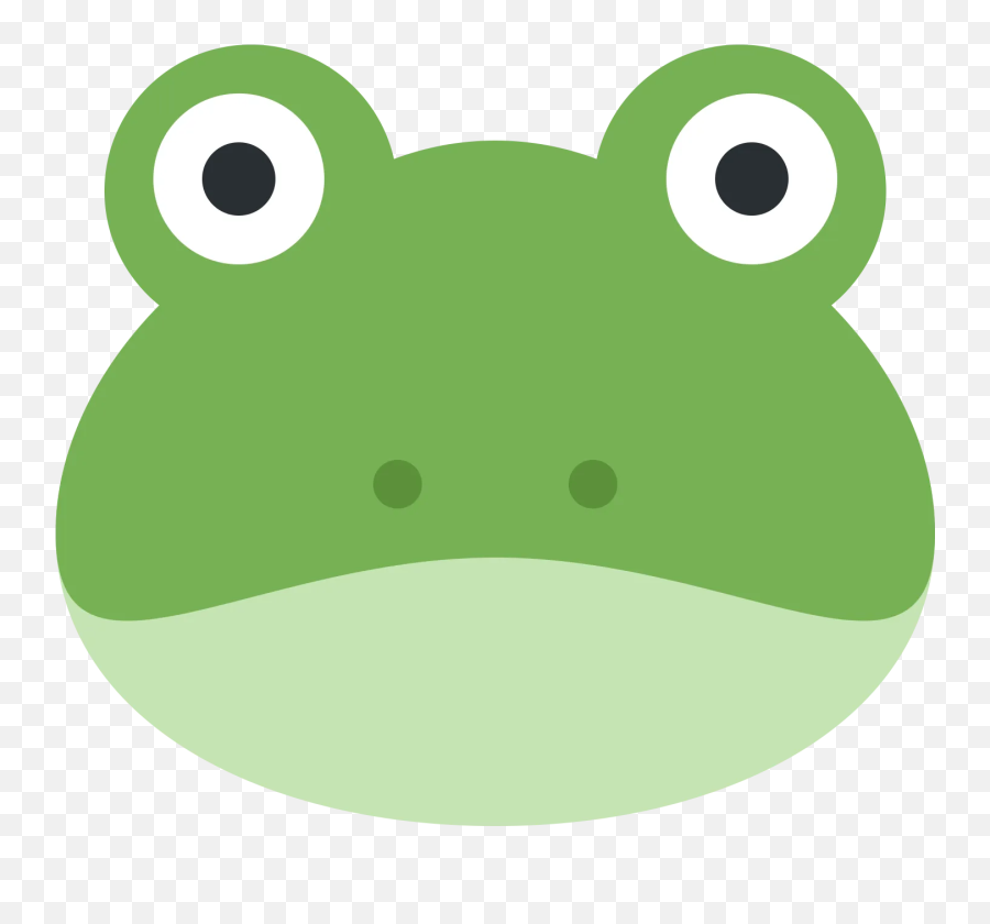 Large Emoji Icons - Twitter Frog Emoji,Frog Face Emoji