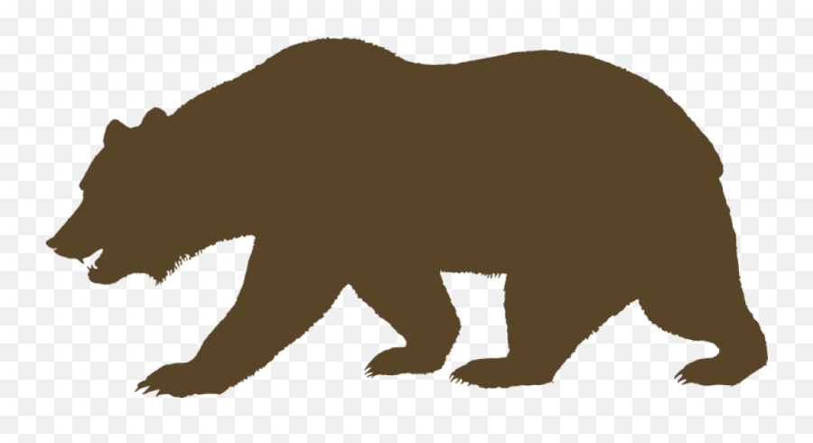 Vector California Bear Flag Picture - Outline California Flag Bear Emoji,California State Flag Emoji
