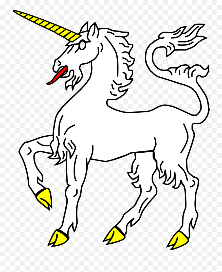 Heraldique Meuble Licorne Passante - Héraldique Licorne Emoji,New Unicorn Emoji