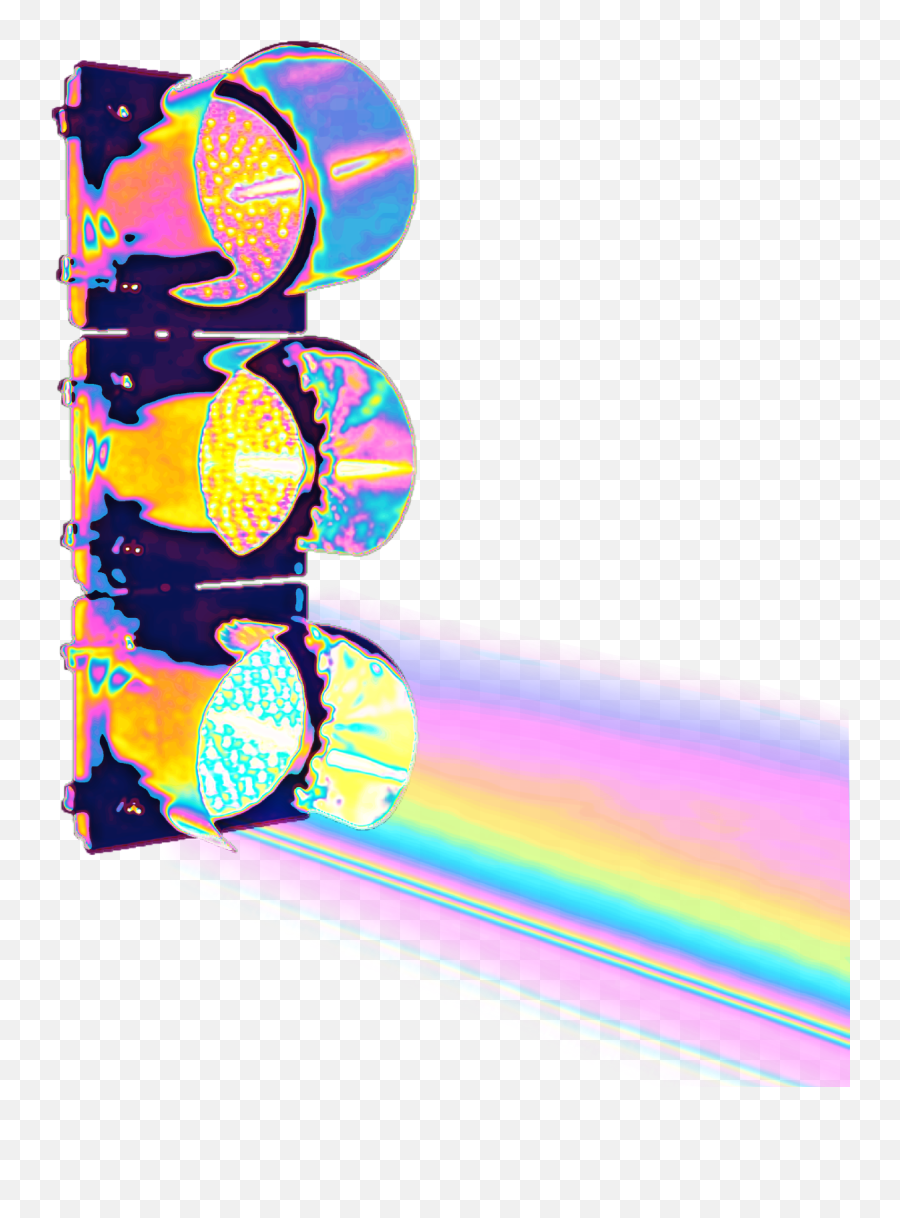 Stoplight Light Holographic - Graphic Design Emoji,Stoplight Emoji