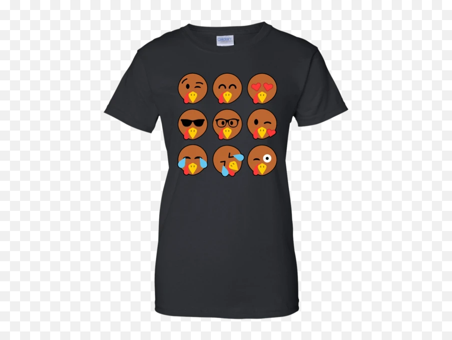 Thanksgiving Tshirt G200l Gildan Ladies Emoji,Coolest Emojis
