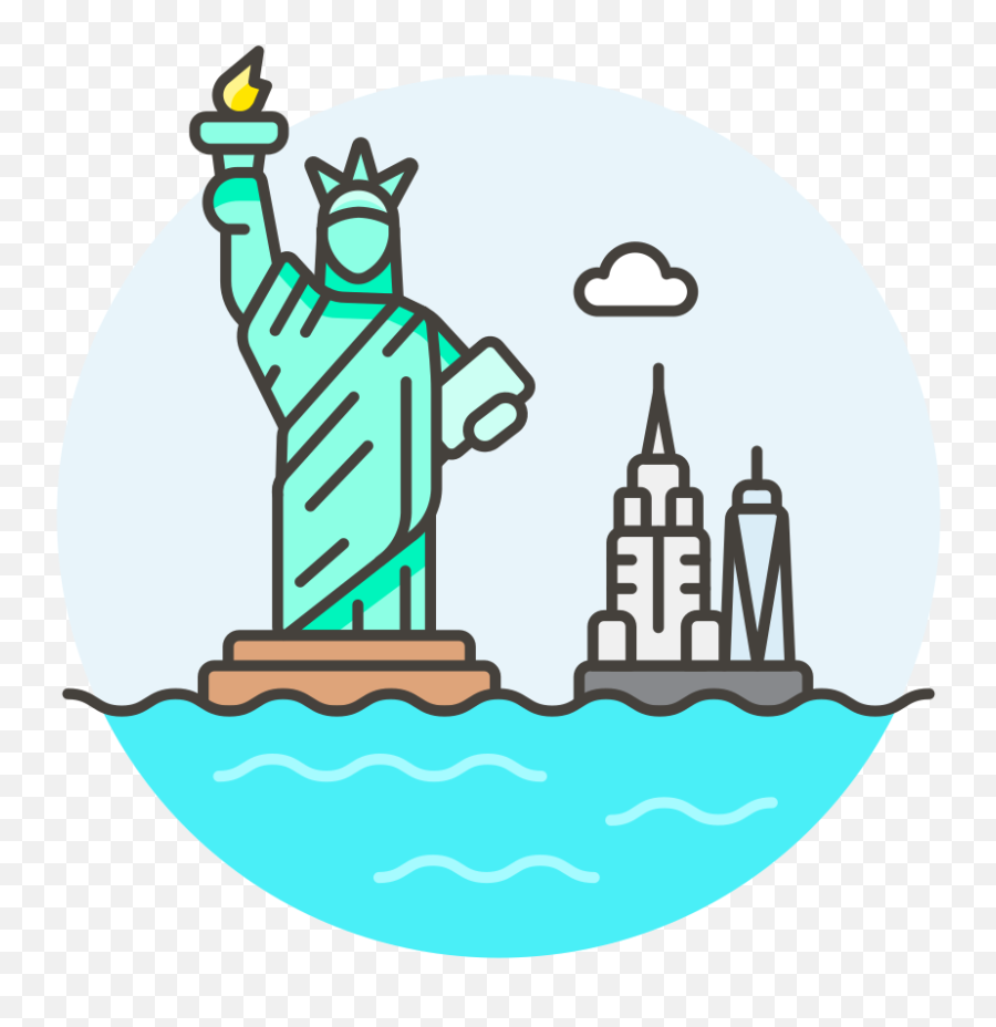 Statue Of Liberty Icon - Liberty Statue Icon Png Emoji,Liberty Emoji