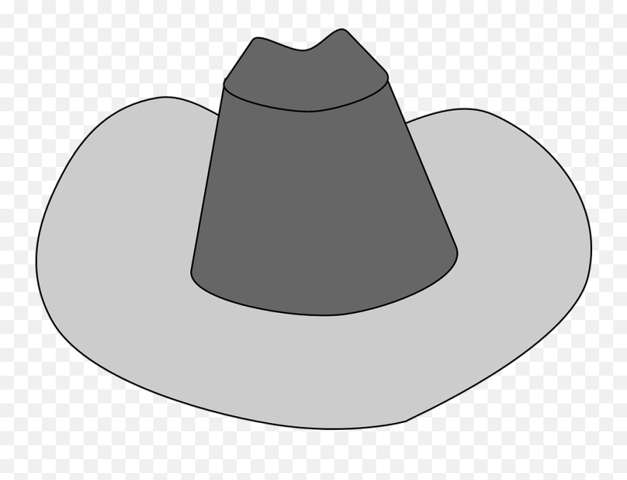 Cowboy Hat Western - Gray Cowboy Hat Clip Art Emoji,Witch Hat Emoji