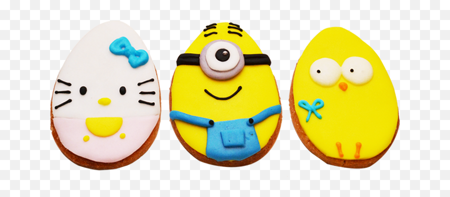 Easter Egg Shaped Cookies - Stuffed Toy Emoji,Easter Emoticon
