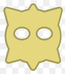 Bot eyes hexagon round virus yellow icon - Botcons Emoji