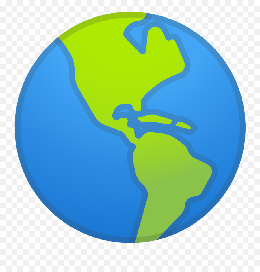Globe Showing Americas Icon - World Emoji,Flat Earth Emoji