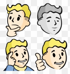 Vault Boy Head Png Picture - Clip Art Emoji,Fallout Emoji