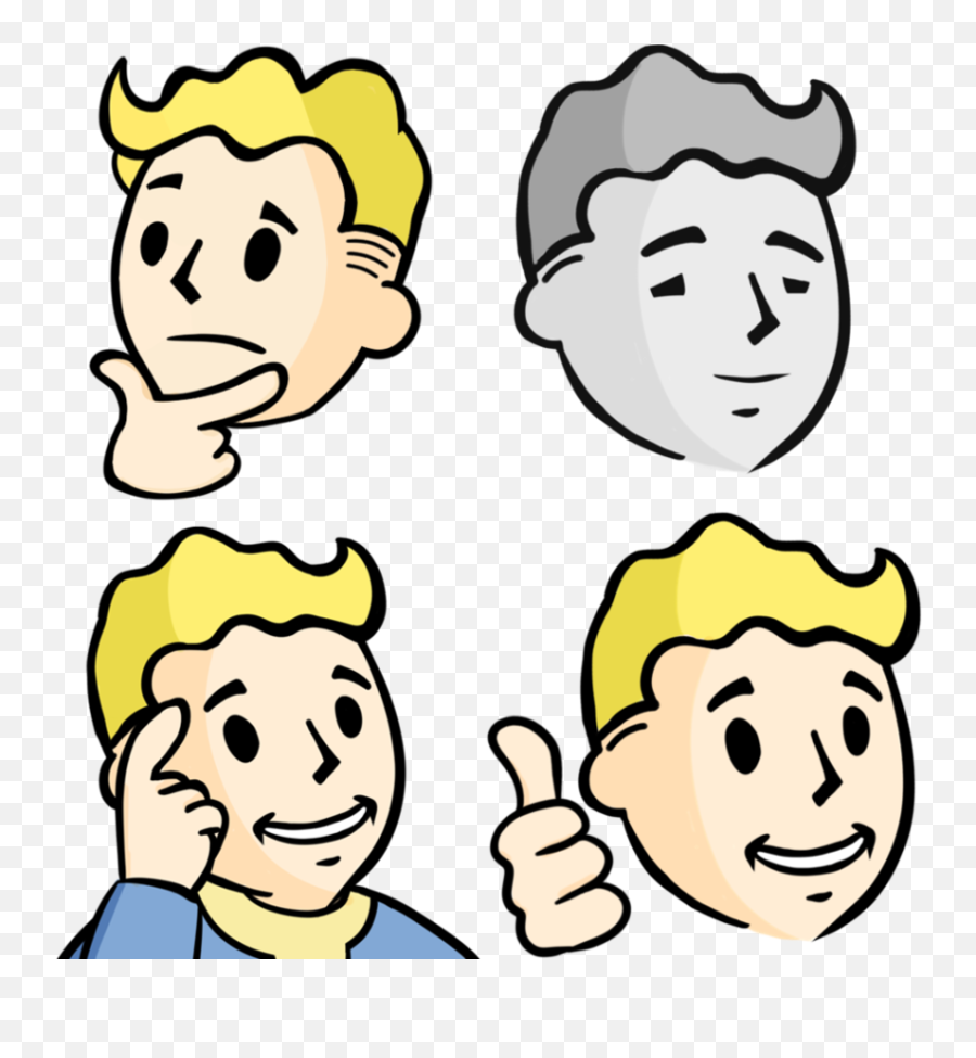Vault Boy Head Png Picture - Clip Art Emoji,Fallout Emoji