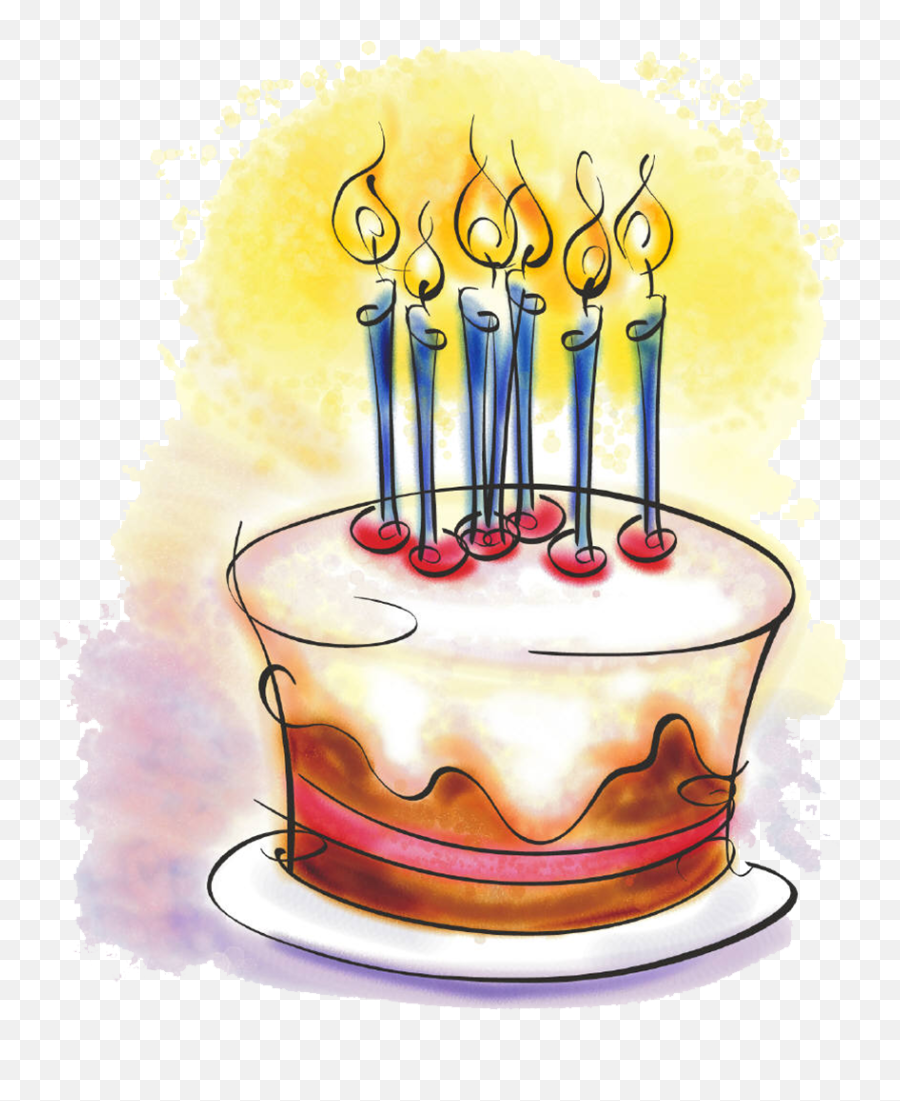 Birthday Cake With Candles Png Picture - Transparent Birthday Cake Png Emoji,Birthday Cake Emoji Png