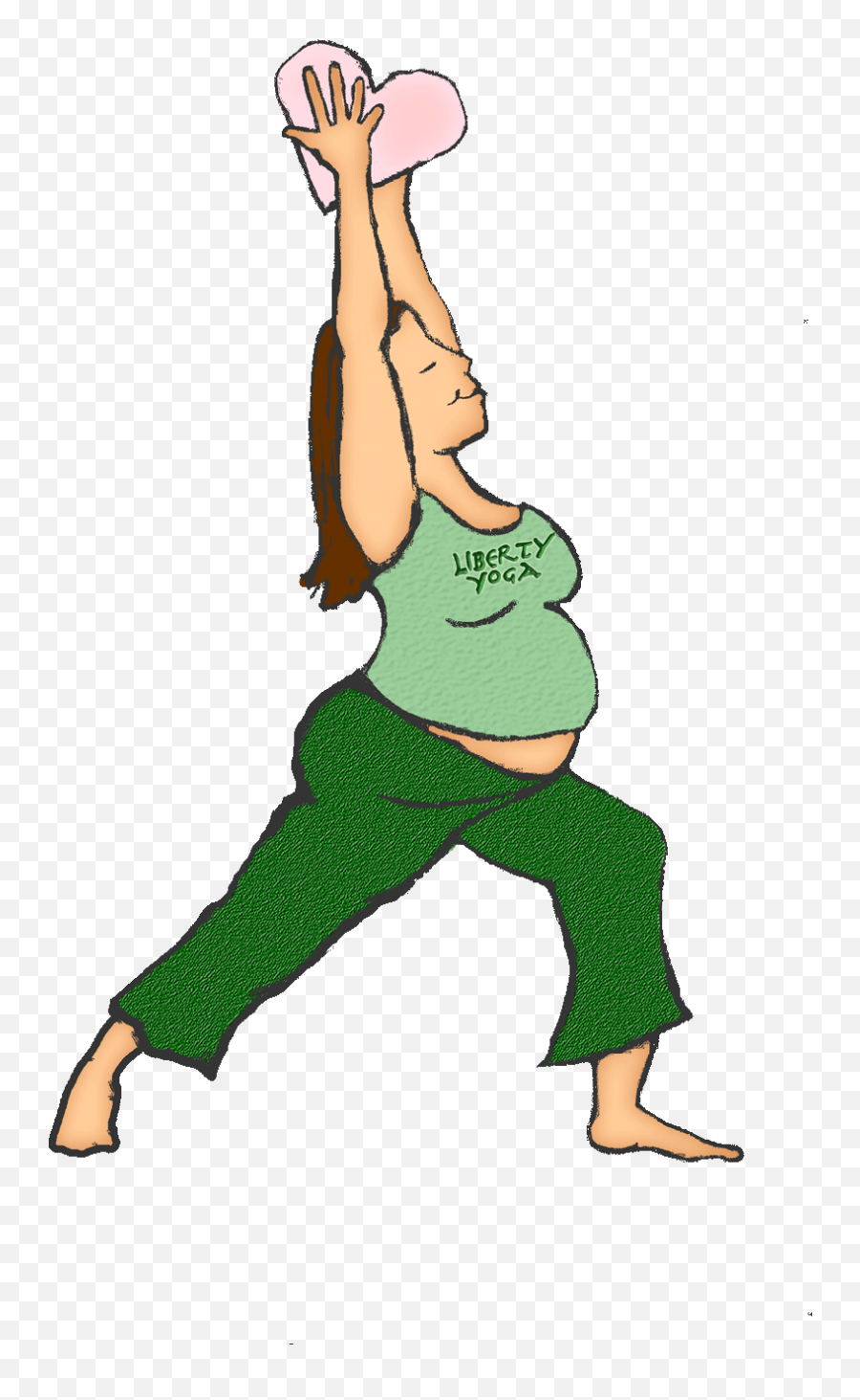 Pregnant Yoga 4 Facing Right Clipart - Full Size Clipart Cartoon Emoji,Emoji Yoga