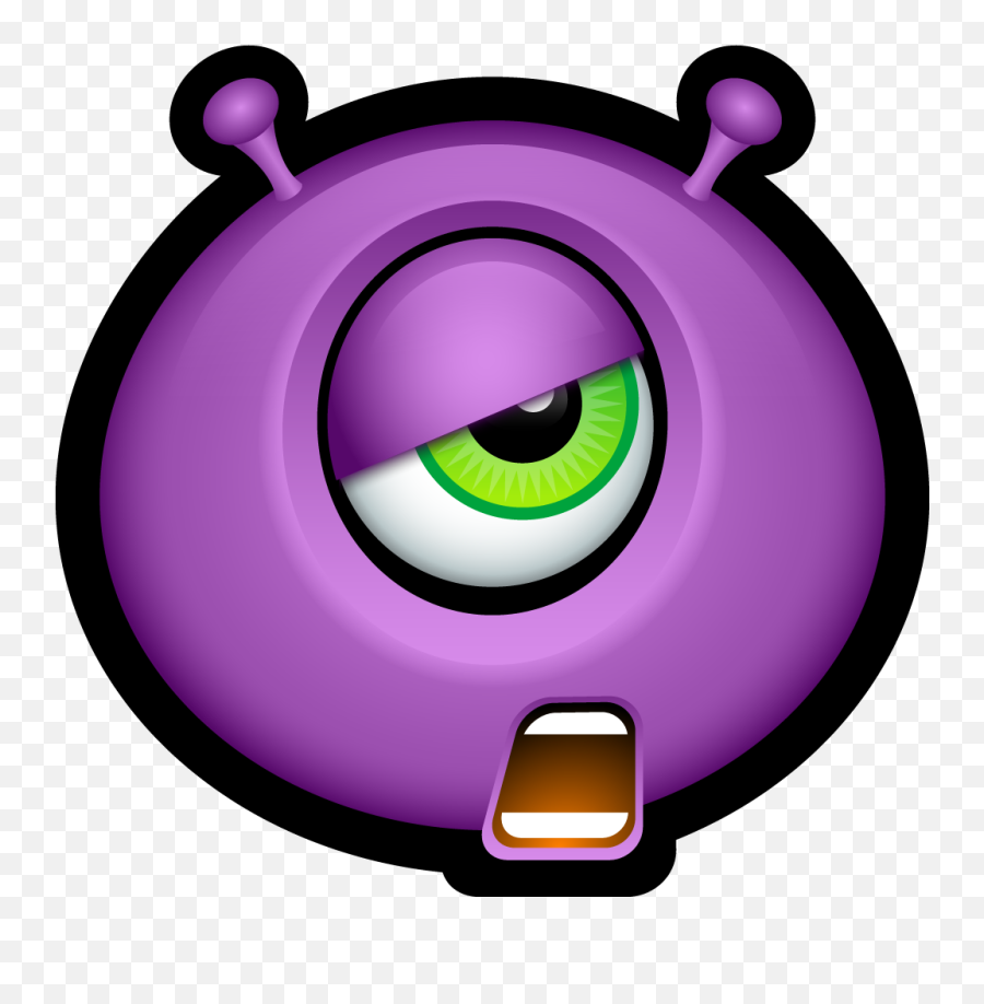Pink Eyes Clipart Halloween Monster - Monster Emoticon Emoji,Spooky Emoji
