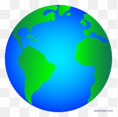 Planets Clipart Simple - Cartoon Earth Emoji