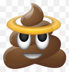Kliptart - Poop With A Halo Emoji