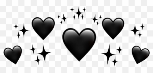 Emojicrown - Black Heart Crown Png Emoji,Crown Emoji