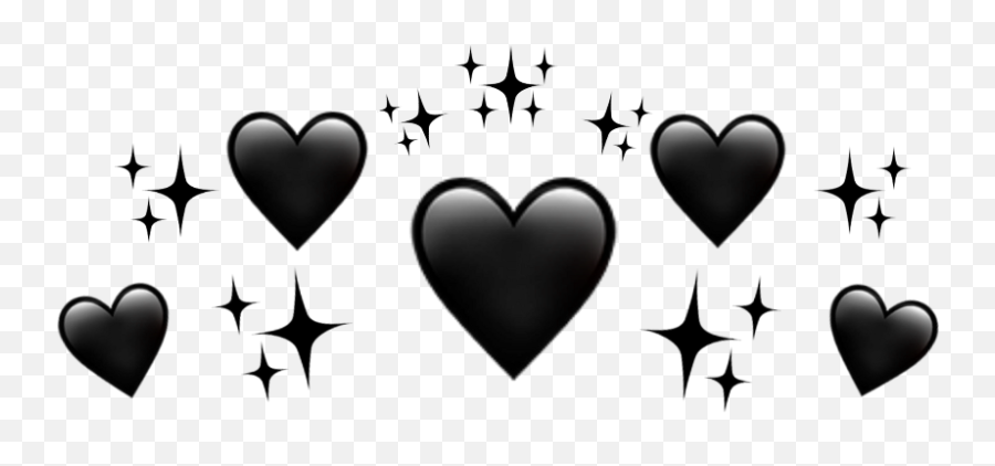 Emojicrown - Black Heart Crown Png Emoji,Crown Emoji