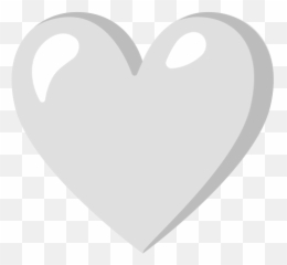 White Heart Emoji - Corazon Blanco Emoji Png,No Love Emoji