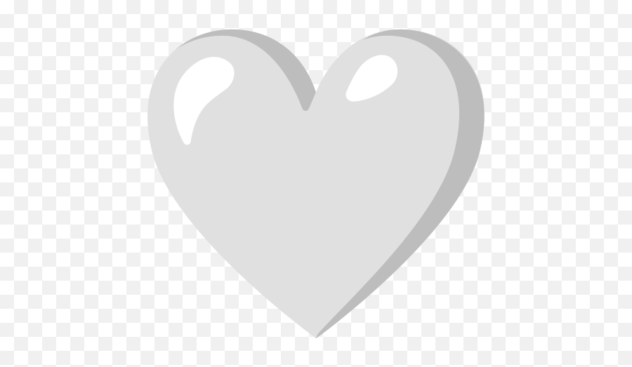 White Heart Emoji - Corazon Blanco Emoji Png,No Love Emoji - free ...