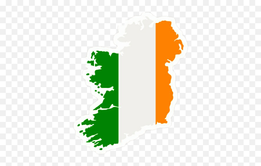 Ftestickers Ireland Irish Sticker - Map Of Ireland Emoji,Irish Flag Emoji