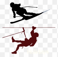 Skis Clipart Ski Jump Skis Ski Jump Transparent Free For - Rope Access Emoji,Ski Emoji