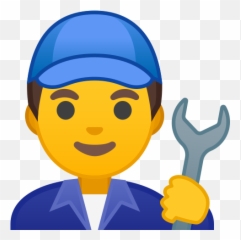 Man Mechanic Emoji - Emoji Children Png,Christian Emojis