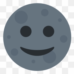New Moon Face Emoji Clipart - Twitter