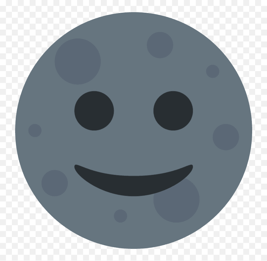 New Moon Face Emoji Clipart - Moon Emoji Twitter,New Emojis 12.1