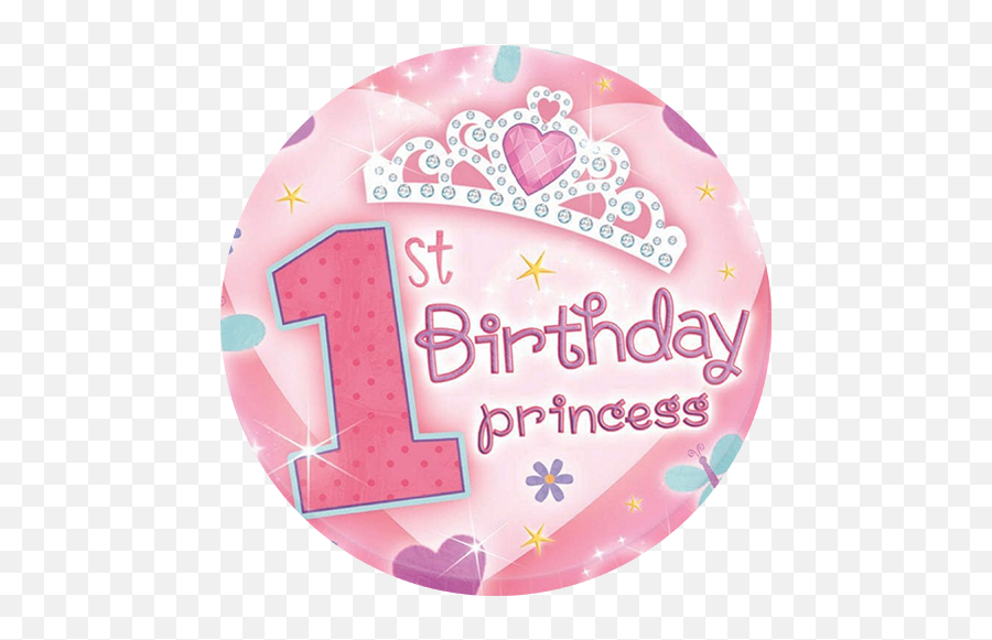 Girlu0027s 1st Birthday - 1st Birthday Topper Girl Emoji,Girl Emoji Party