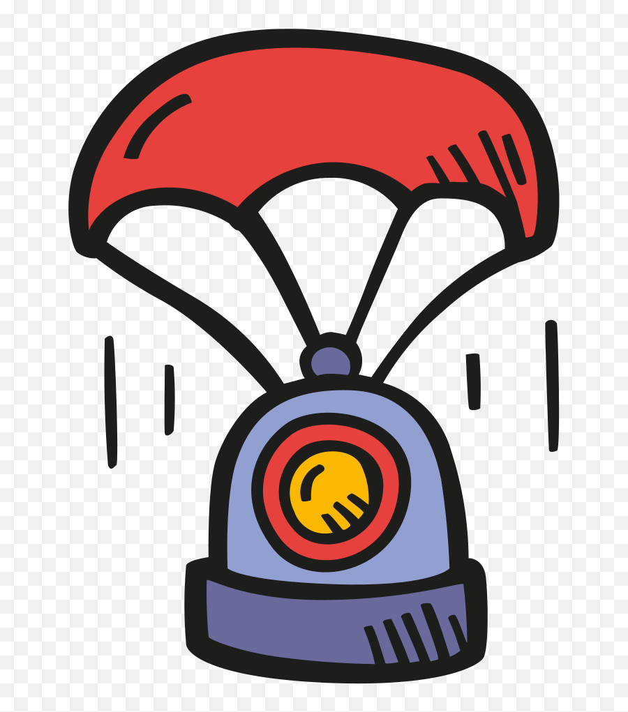 Landing Space Capsule Icon - Capsule In De Ruimte Emoji,Parachute Emoji