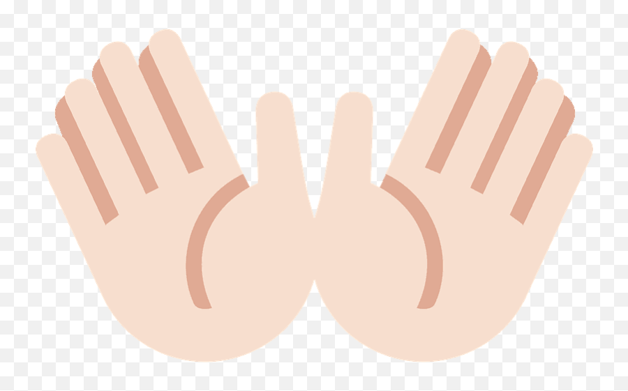Open Hands Emoji Clipart - Emoji Meanings Hands,Hand Together Emoji