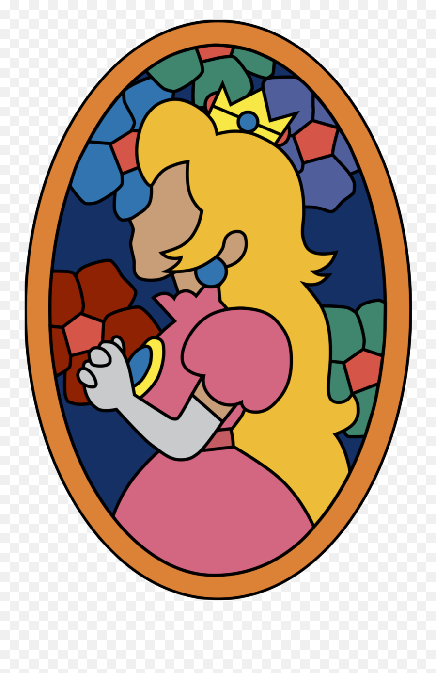 Clip Glass Transparent Png Clipart - Mario 64 Princess Peach Stained Glass Emoji,Castle Book Emoji