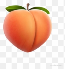 Sexual Use Of Eggplant Peach Emojis - Transparent Background