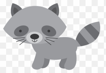 Cute Clipart Raccoon Cute Raccoon Transparent Free For - Clipart Woodland Creatures Png Emoji,Raccoon Emoji