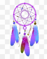 Dreamcatcher Dream Catcher Sticker - Dream Catcher With Flowers Drawing