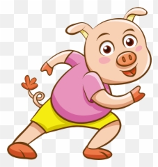 Animal Anthropomorphic Cartoon Character Comic - Pig Graphics Emoji,Goat Emoji