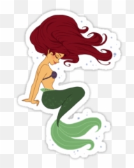 Stickers - Redbubble Ariel Emoji