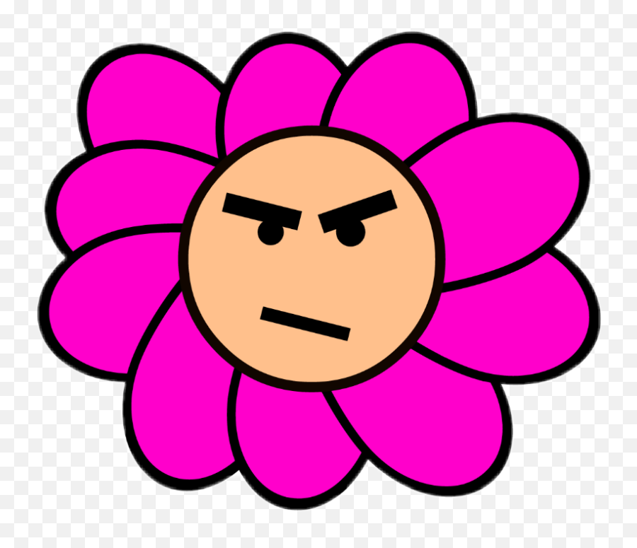 Angry Enojo Emojis Emoji Flower - Clip Art,Emoji Enojado Png