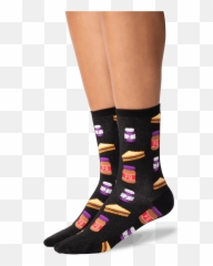 Womenu0027s Peanut Butter and Jelly Socks u2013 HOTSOX - Emoji