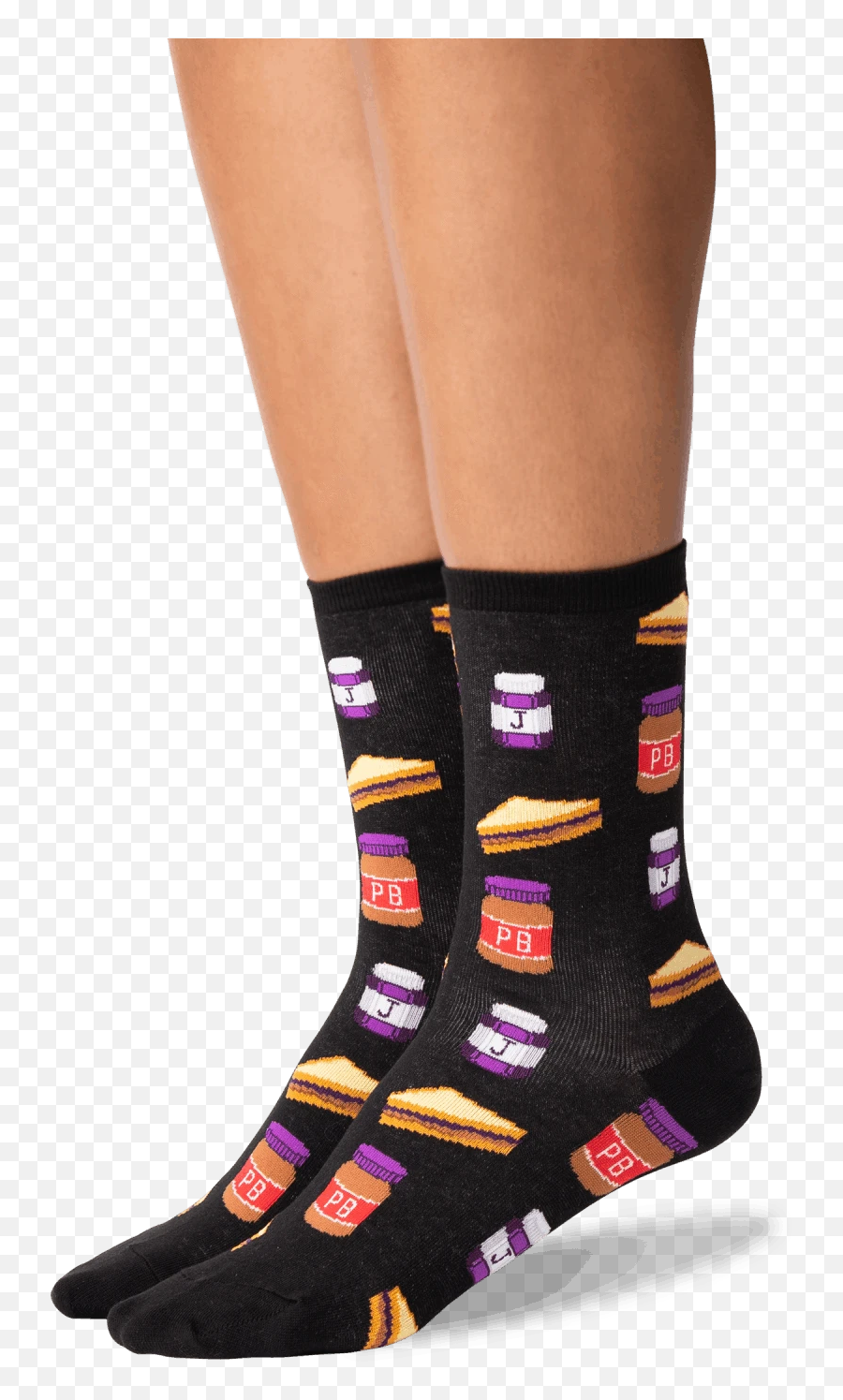 Womenu0027s Peanut Butter And Jelly Socks U2013 Hotsox - Sock Emoji,Pizza Tent Emoji