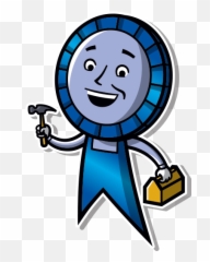 Blue Ribbon Roofing - Clip Art Emoji