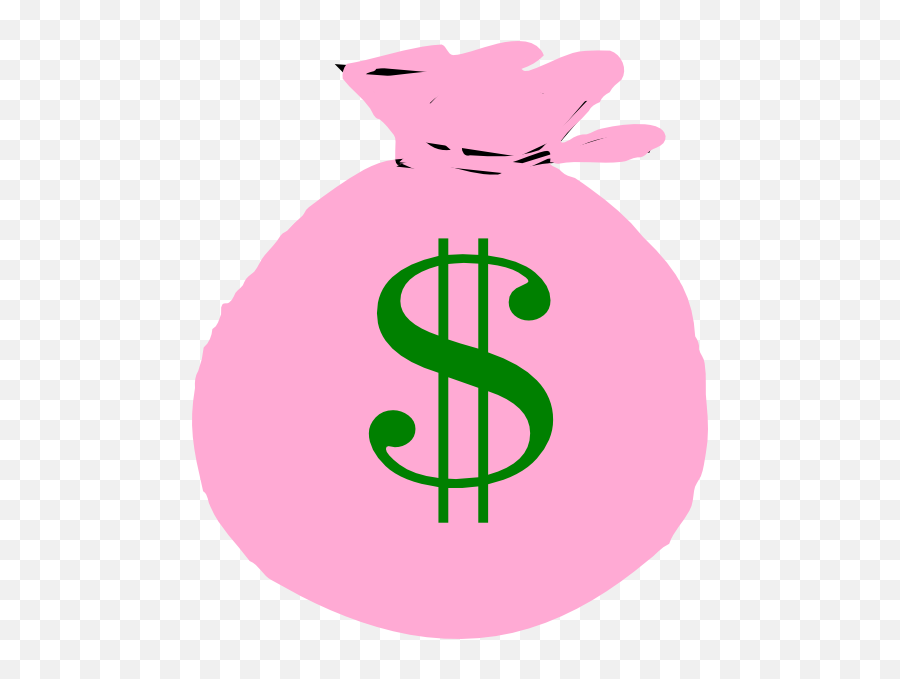 Money Bags Clipart No Borders - Pink Money Clip Art Emoji,Money Bag Emoji