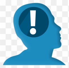 Head Profile With Exclamation Point - You Icon Clipart Emoji