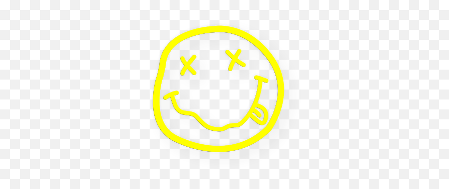 Nirvana Sticker 100mm Smiley Grunge Rock Stoner Laptop Vinyl - Happy Emoji,Stoner Emoji